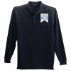 Long Sleeve Silk Touch Polo with Pocket Thumbnail